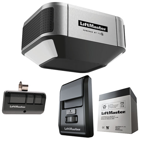 84602 Operador DC Silencioso, Cadena, MyQ, Bateria de Respaldo, Luz LED